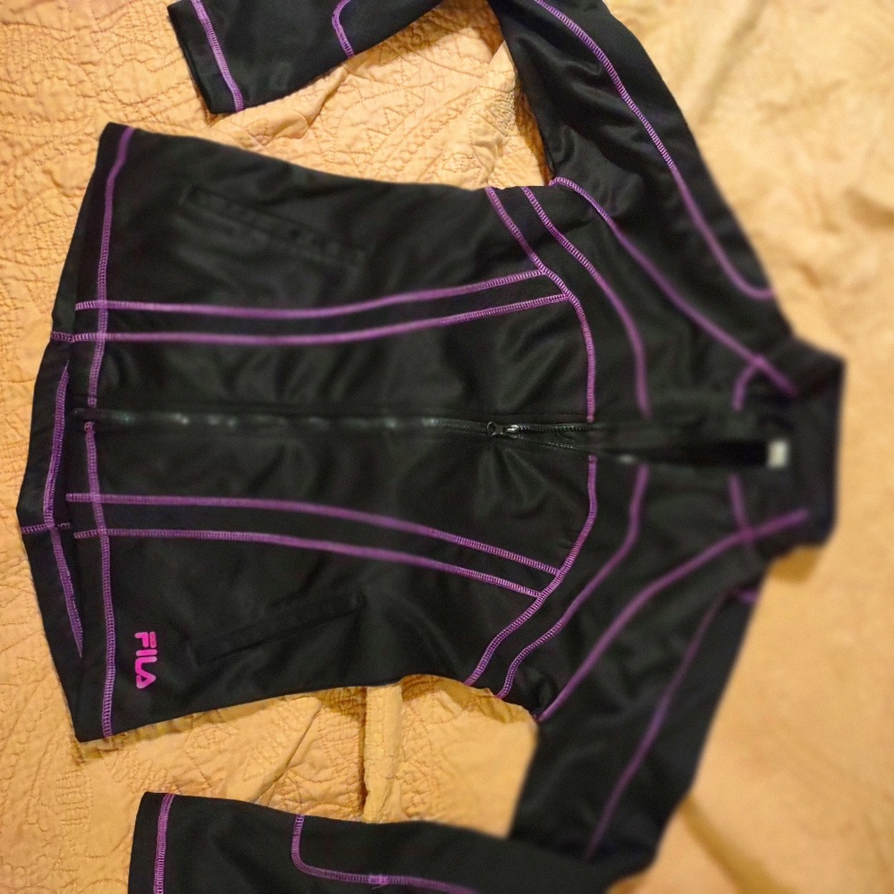 Black Fila Sport Zip-up